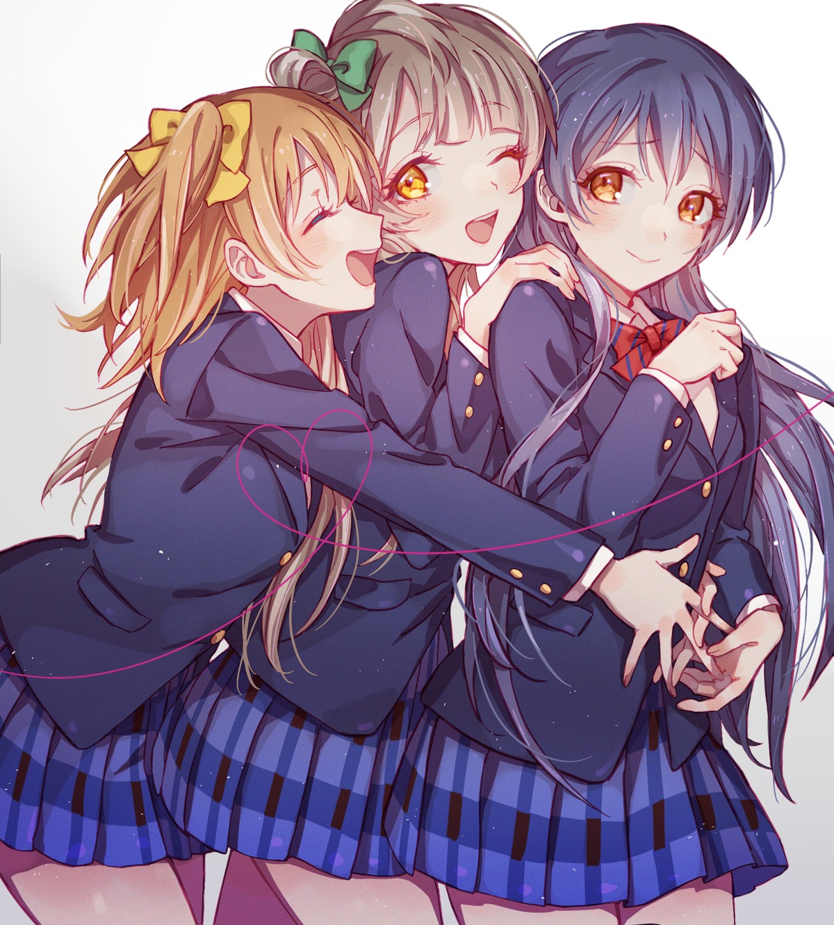 io_(sinking=carousel), kousaka_honoka, love_live!, love_live!_(series), minami_kotori, seifuku, sonoda_umi