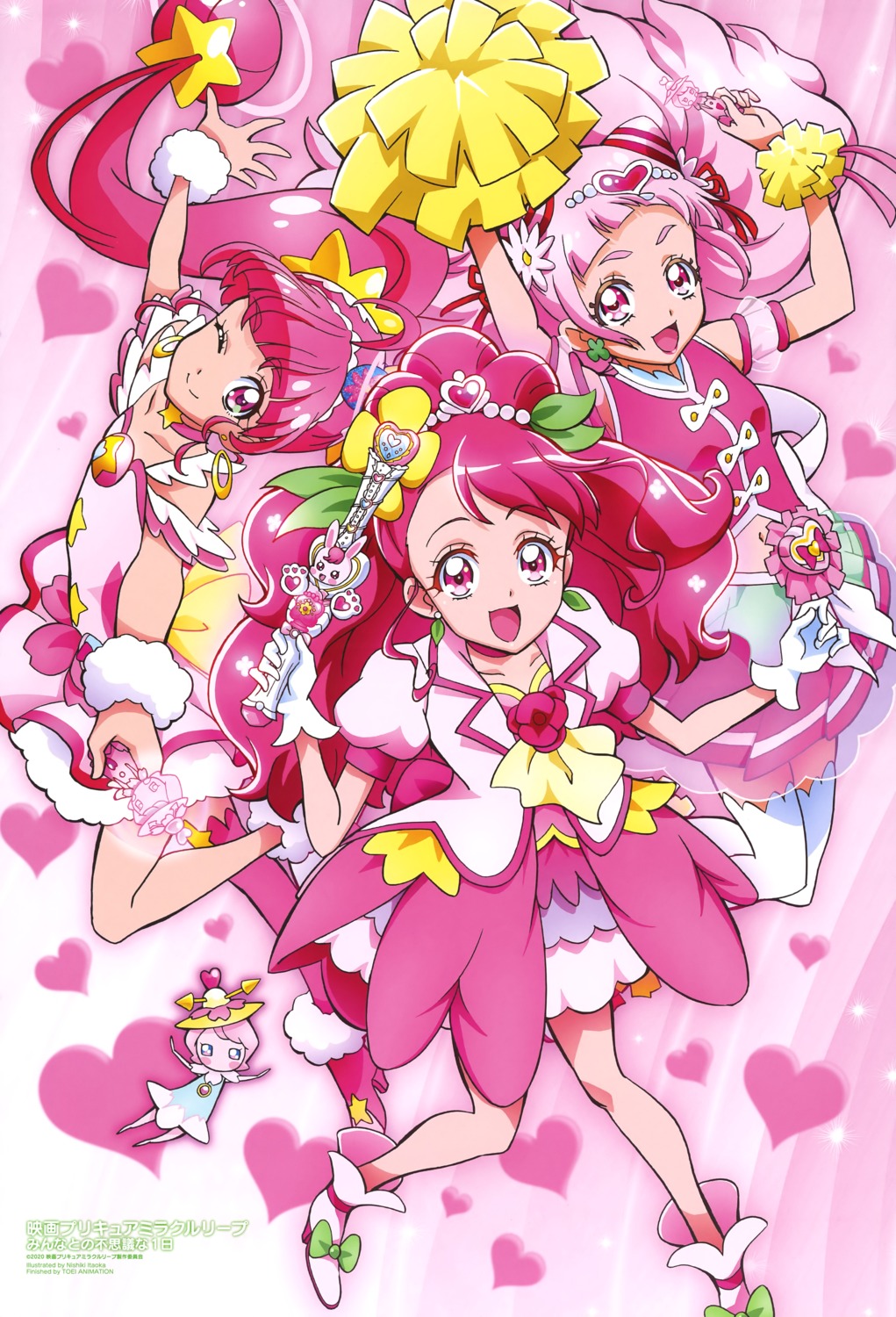 cheerleader, crossover, hanadera_nodoka, healin'_good_precure, heels, hoshina_hikaru, hugtto!_precure, itaoka_nishiki