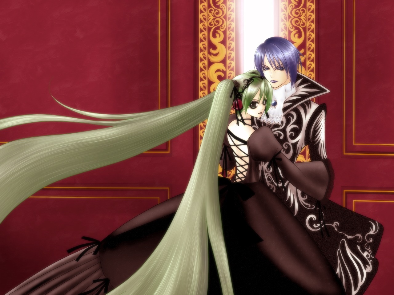 cantarella_(vocaloid), hatsune_miku, kaito, vocaloid, wallpaper