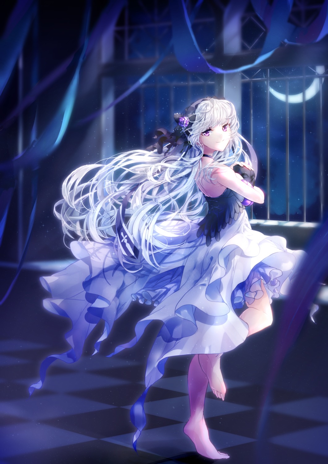 dress, skirt_lift, yukiuta_sahiro