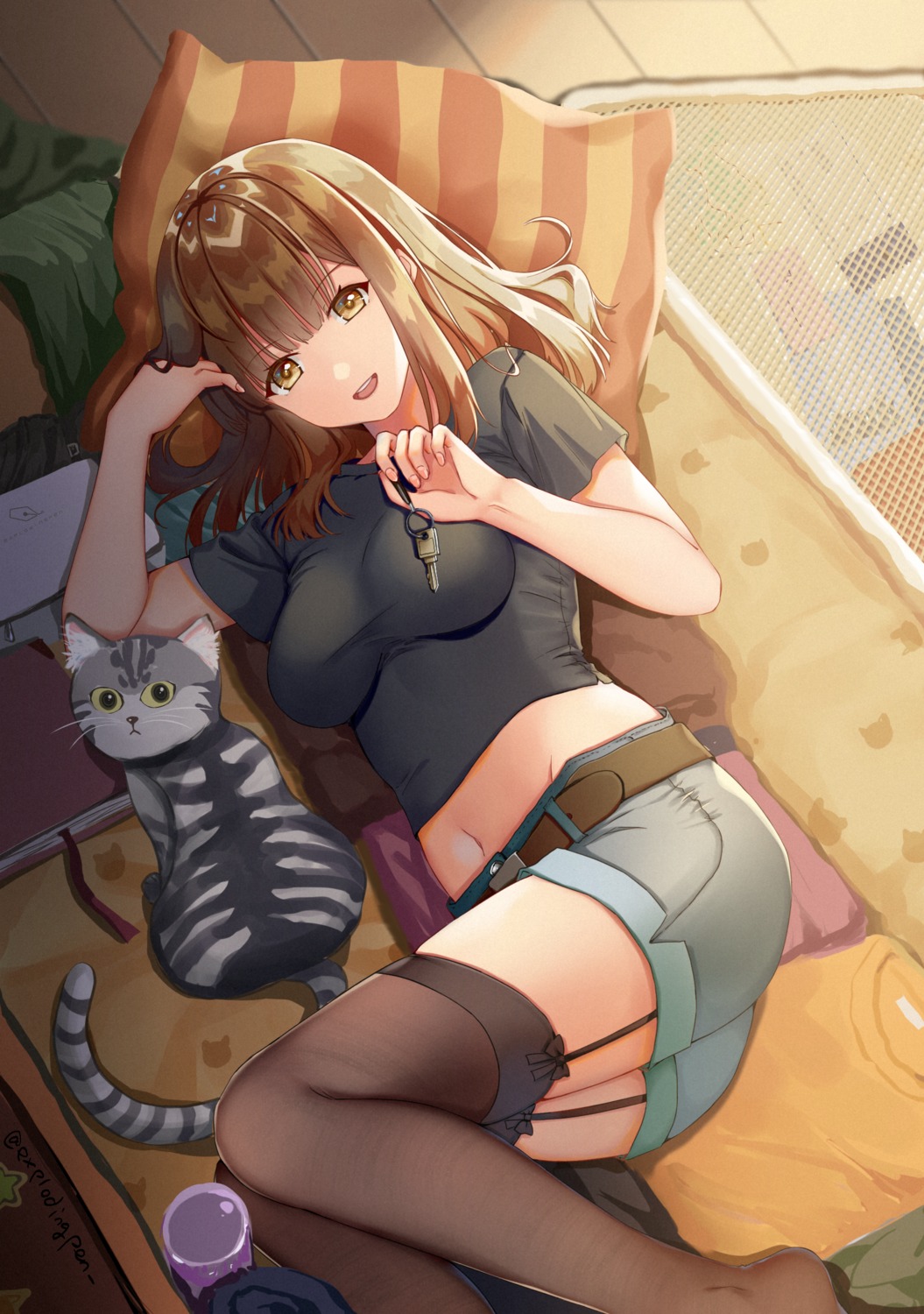 mahou_shounen, neko, stockings, thighhighs