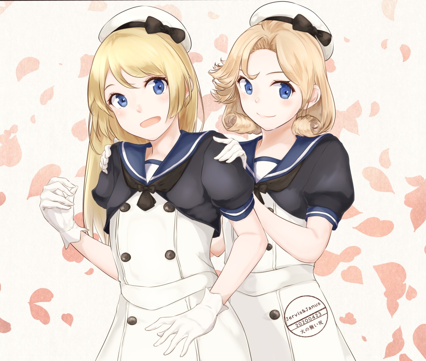 janus_(kancolle), jervis_(kancolle), kantai_collection, seifuku, velchi