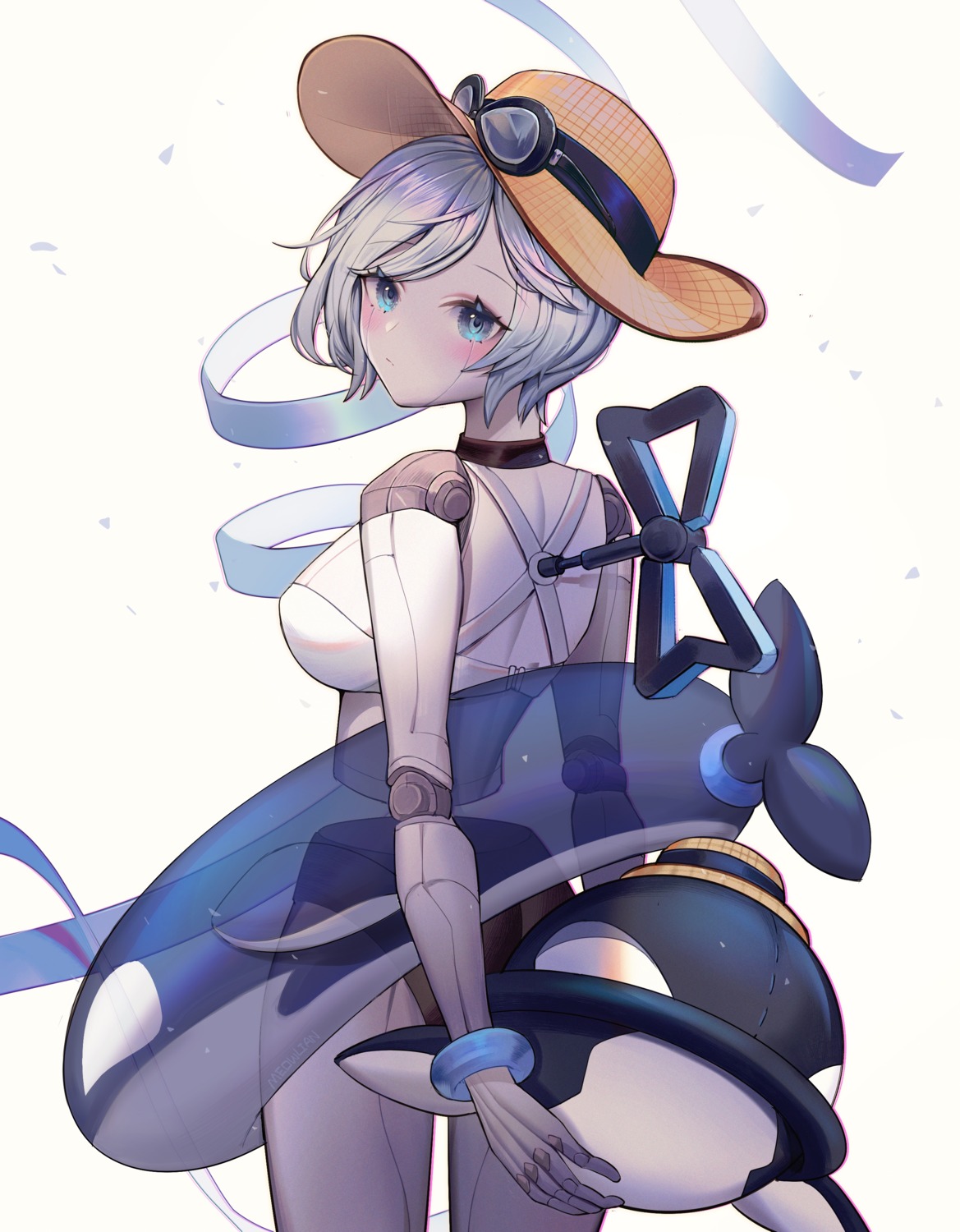 bikini, league_of_legends, mecha_musume, meowlian, orianna_(league_of_legends), swimsuits