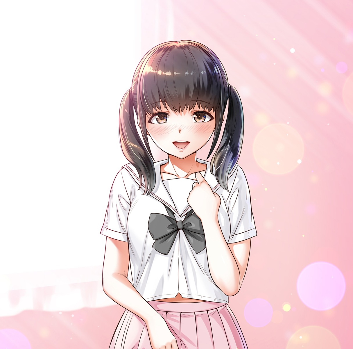 breast_hold, momo-chan_atakku, seifuku