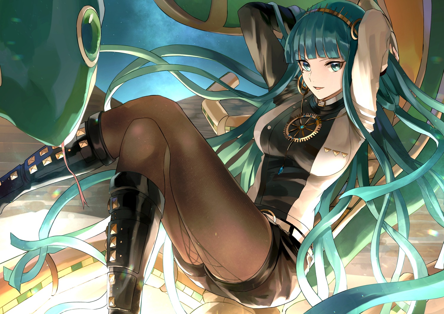 cleopatra_(fate/grand_order), fate/grand_order, hoshi_rasuku, pantyhose