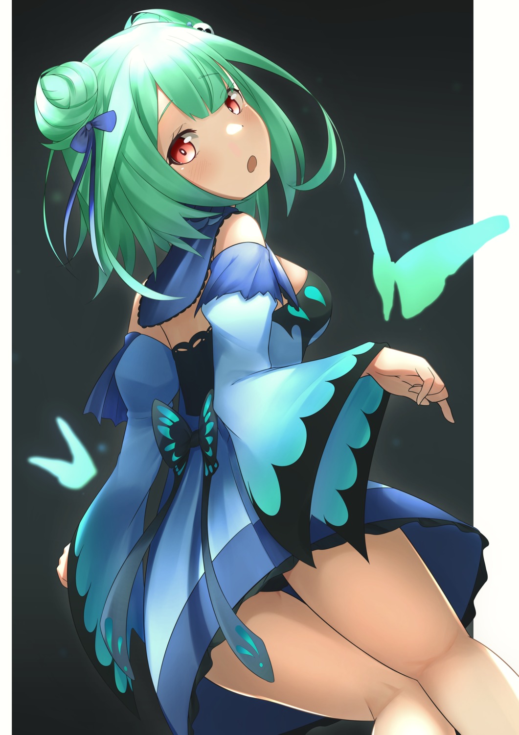 ass, dress, hololive, mr2d, pantsu, uruha_rushia