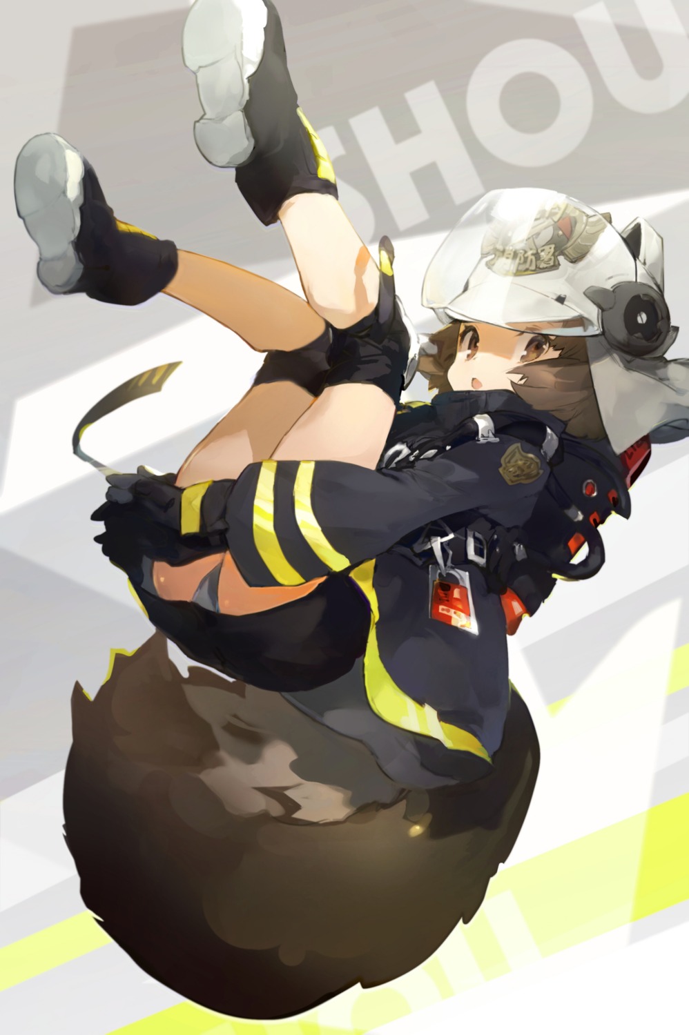 arknights, pantsu, shaw_(arknights), socha_(sotyahamu), tail, uniform
