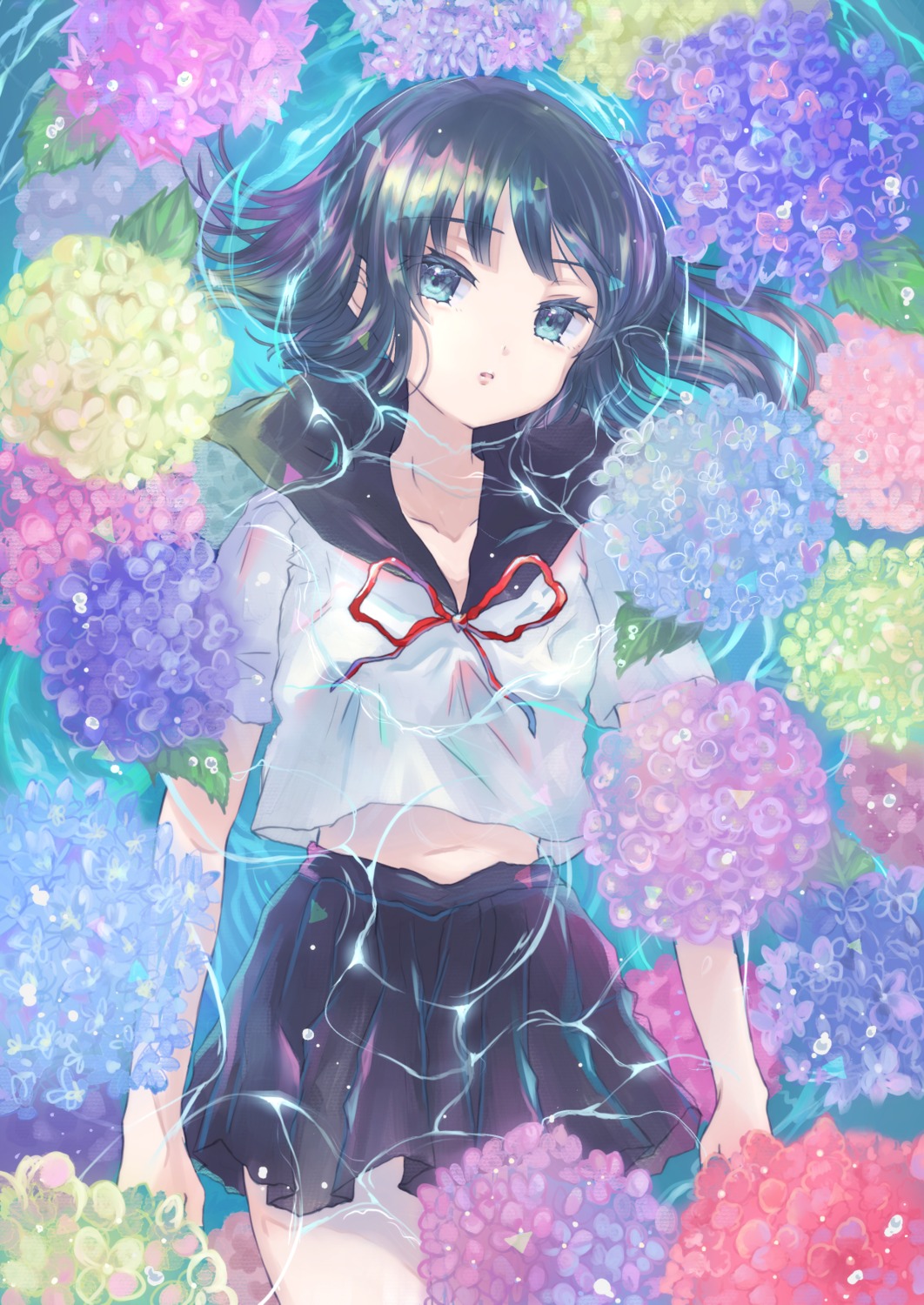 bunapi_(bunapii), seifuku, wet, wet_clothes