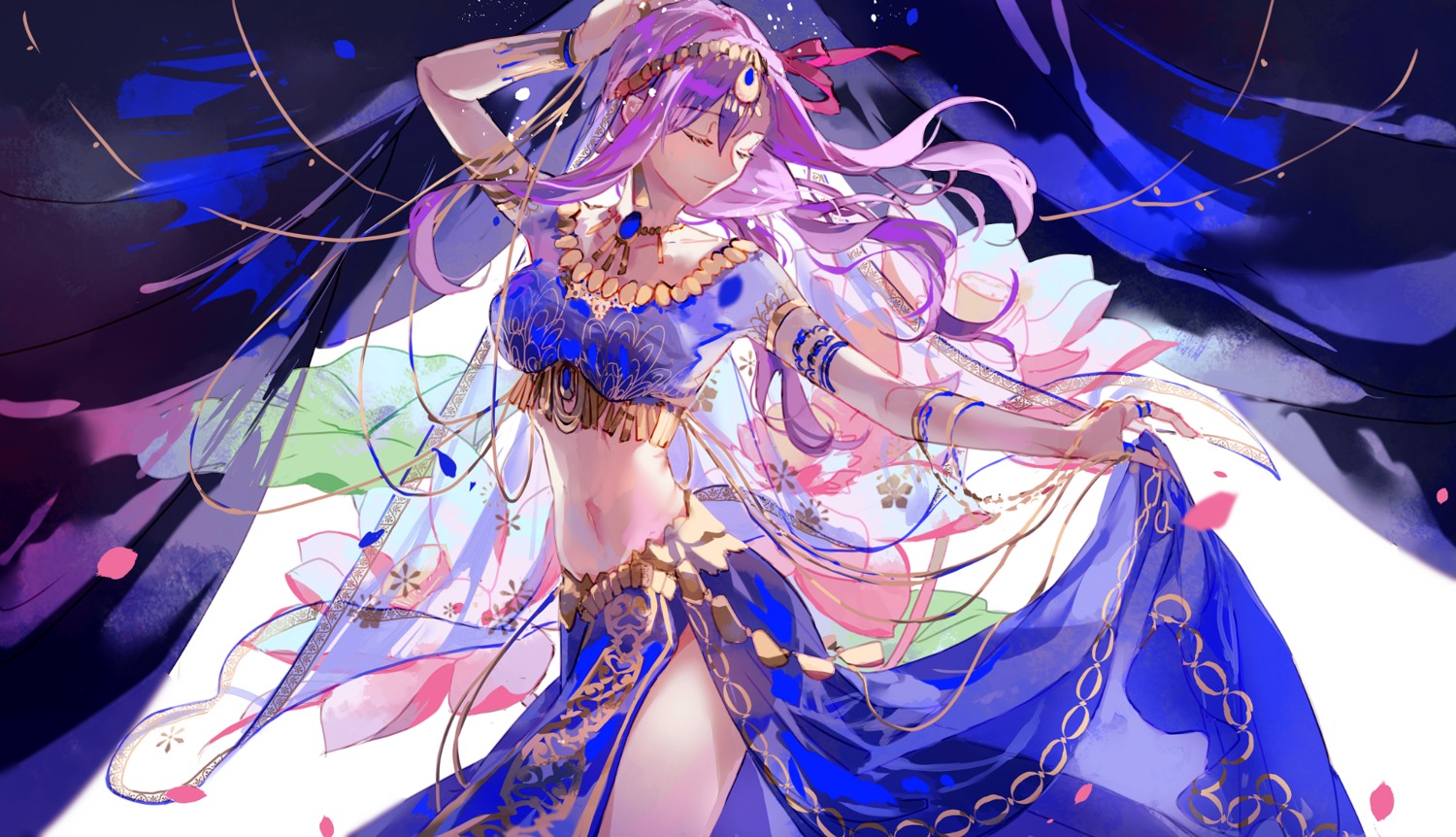 fate/grand_order, parvati_(fate), sakuramochi1003, see_through, skirt_lift