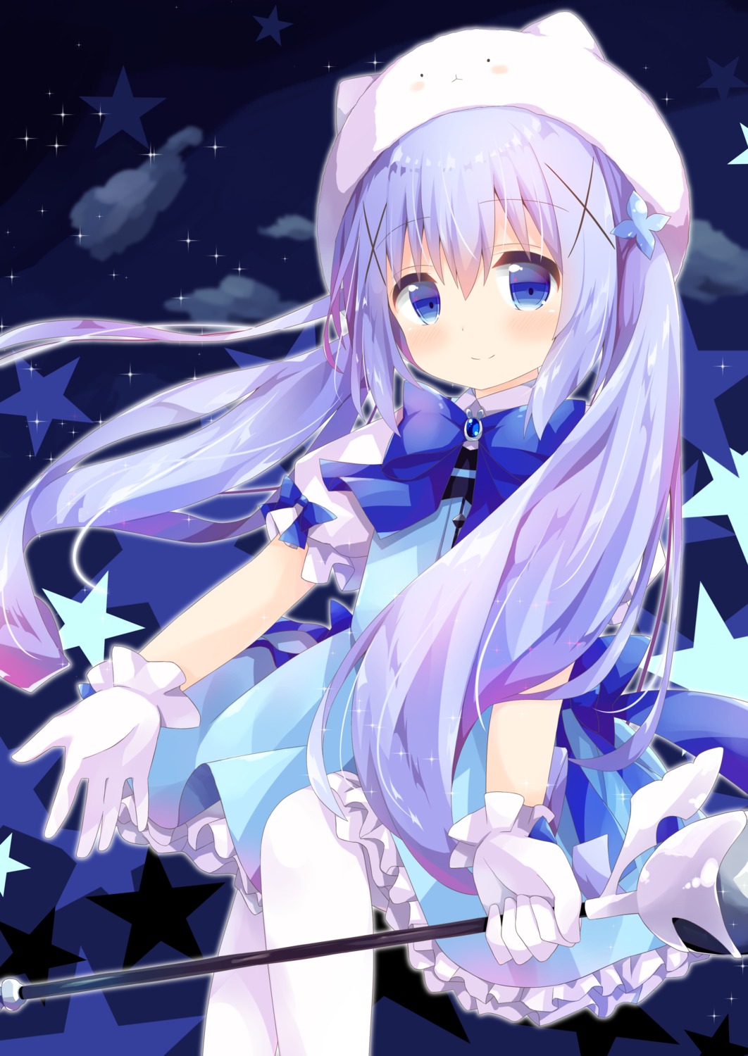 dress, gochuumon_wa_usagi_desu_ka?, kafuu_chino, nakkar, tippy_(gochiusa), weapon
