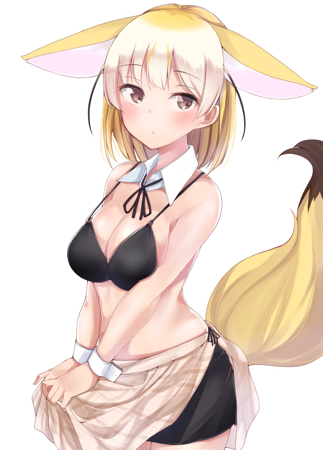 animal_ears, bikini, fennec_(kemono_friends), kemono_friends, kinou_no_shika, swimsuits, tail