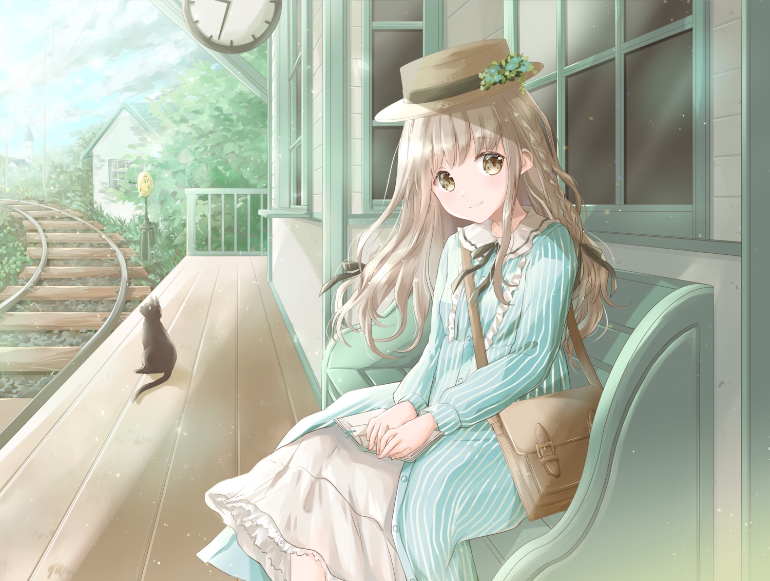 dress, hoshiibara_mato, neko