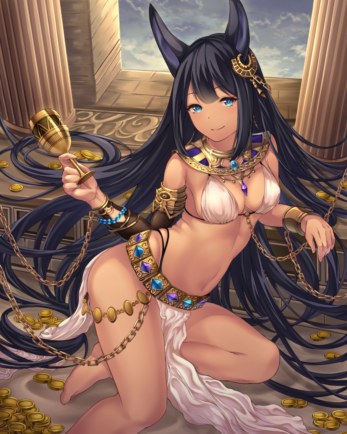 animal_ears, bikini_armor, mashiro_monaka