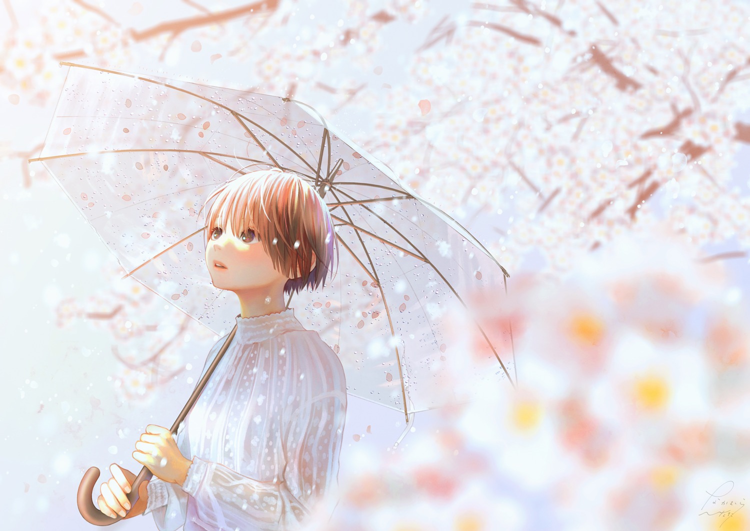 nakamura_hinata, see_through, umbrella