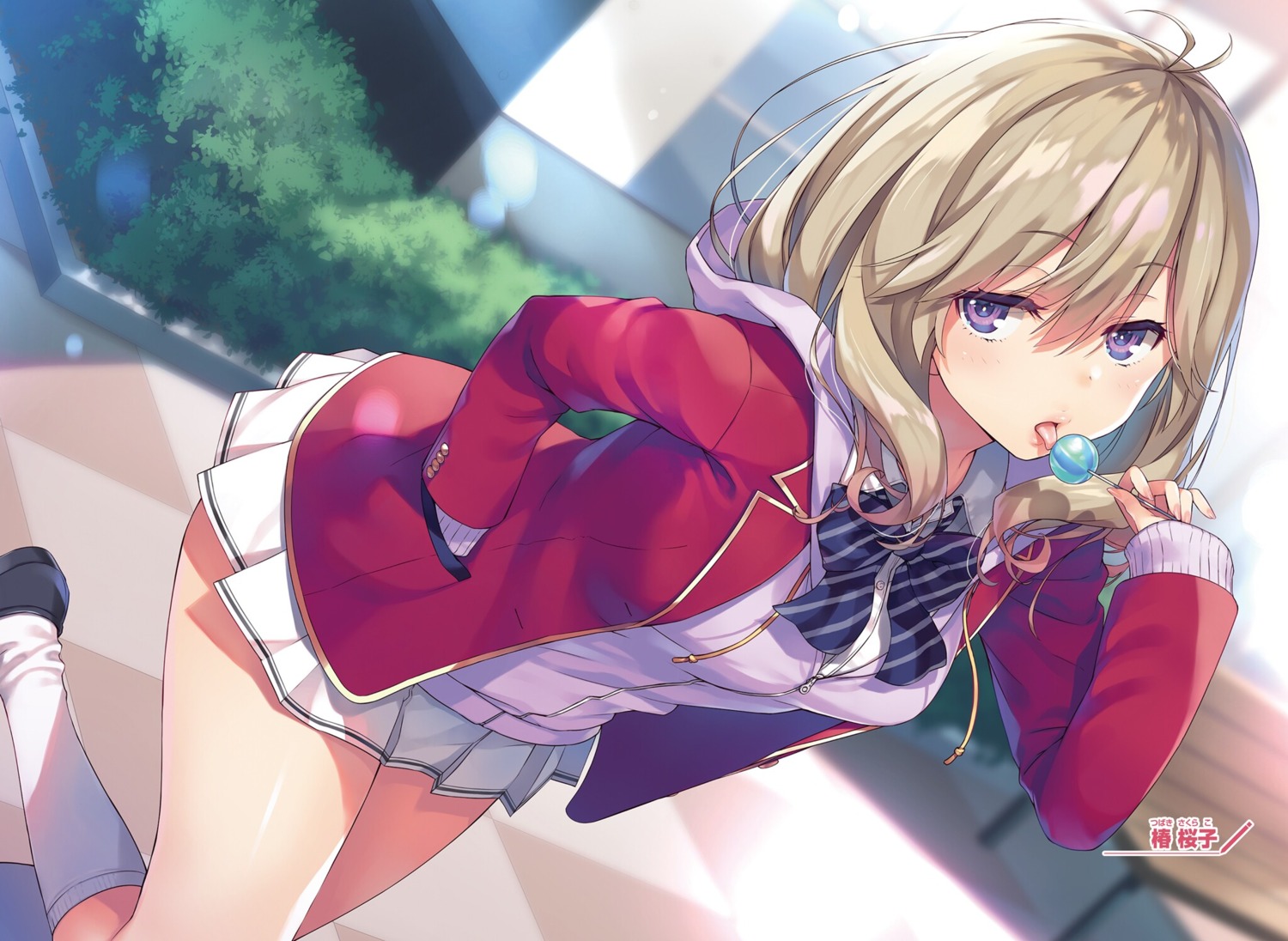 seifuku, tomose_shunsaku, tsubaki_sakurako, youkoso_jitsuryoku_shijou_shugi_no_kyoushitsu_e