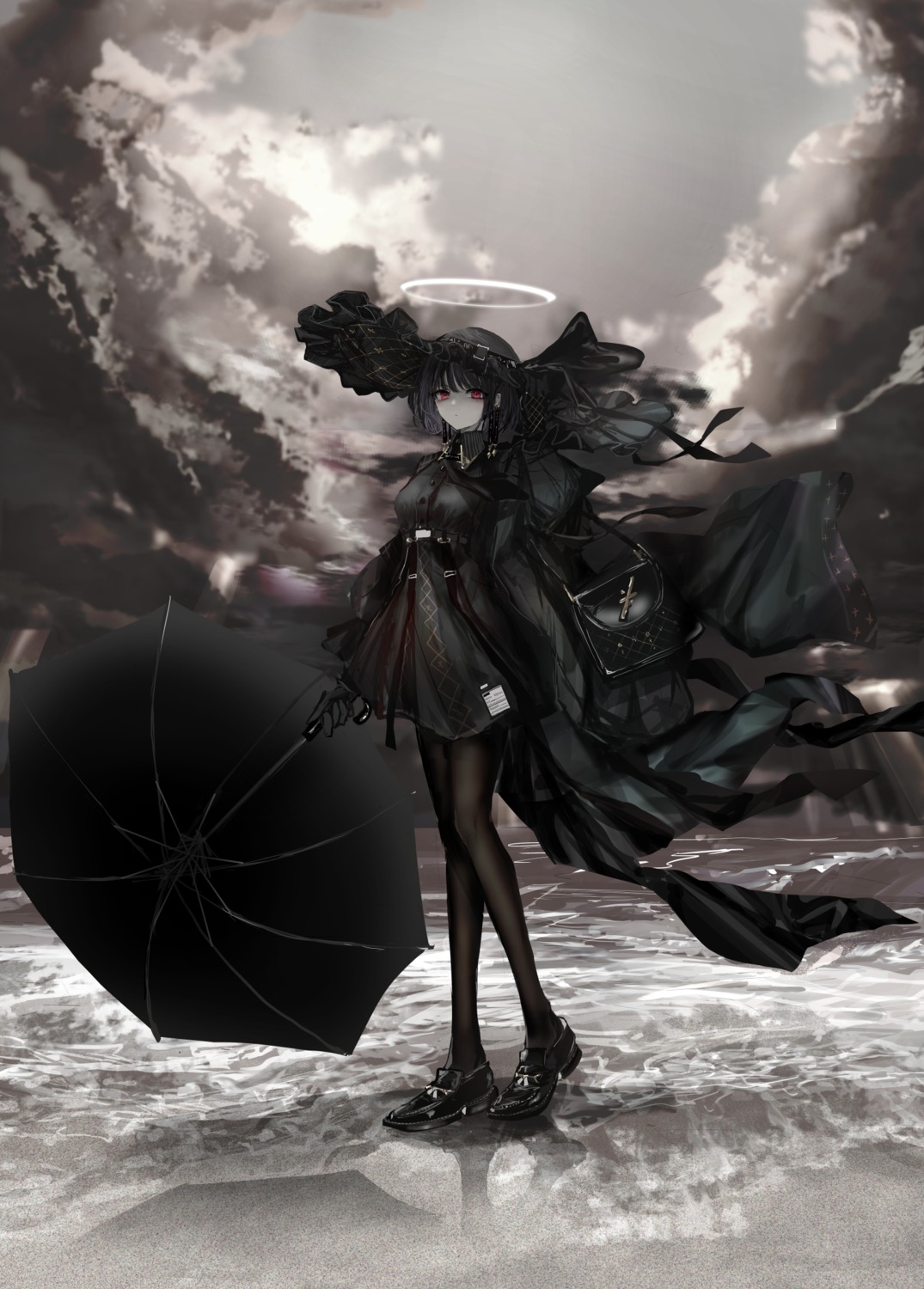lolita_fashion, naruwe, pantyhose, umbrella