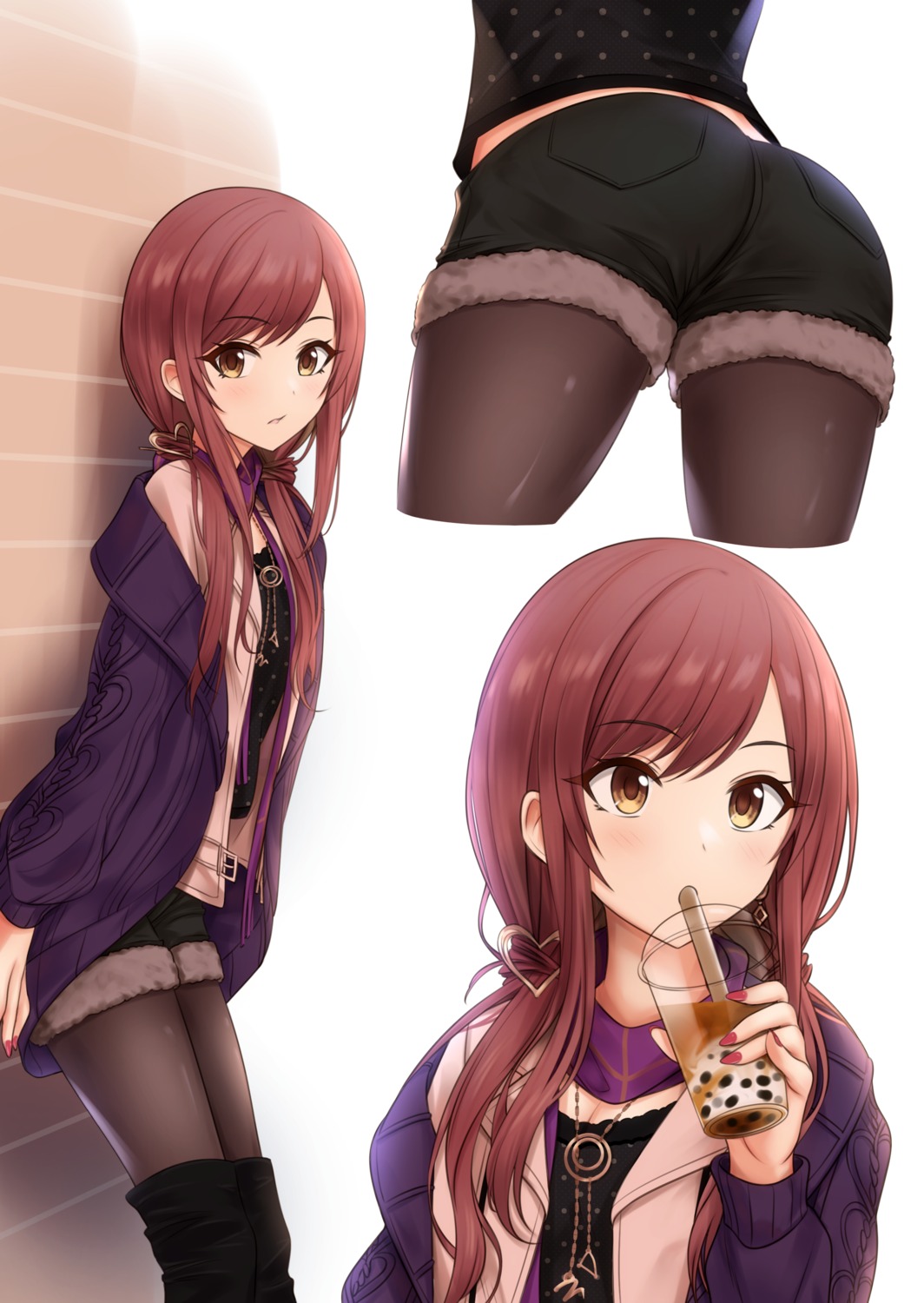 ass, miyar2d2, oosaki_amana, pantyhose, the_idolm@ster, the_idolm@ster_shiny_colors, thighhighs
