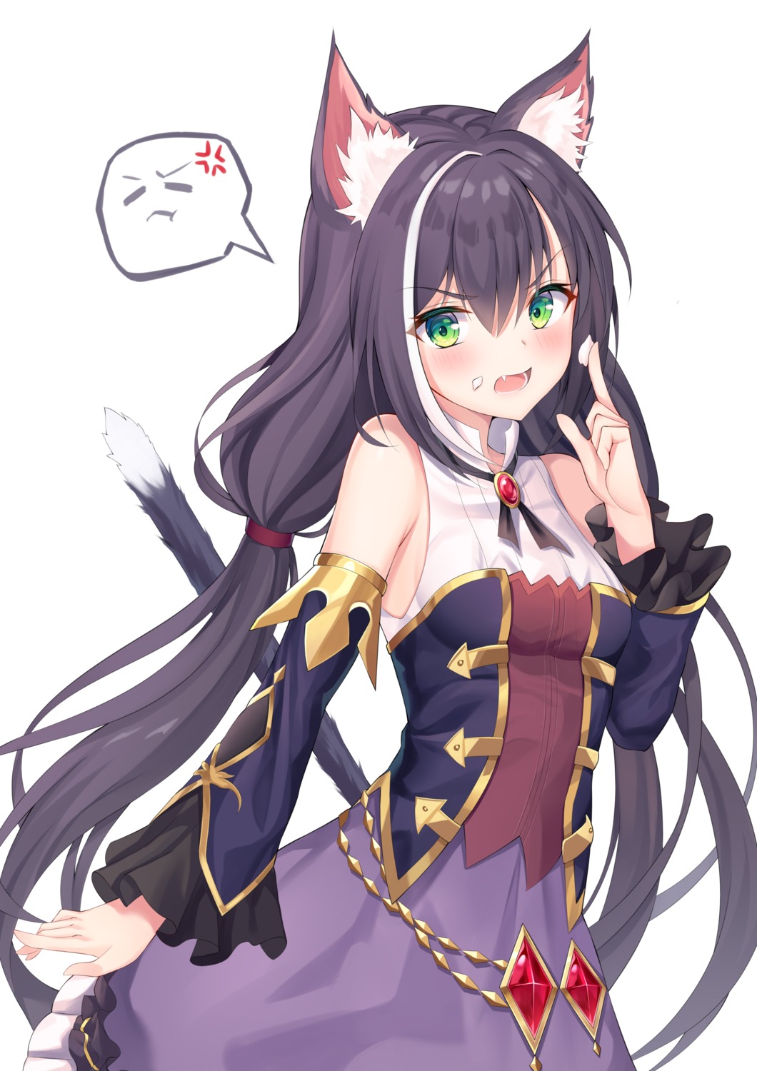 angel_no_shousou, animal_ears, cream, karyl_(princess_connect), nekomimi, princess_connect!, princess_connect!_re:dive, tail