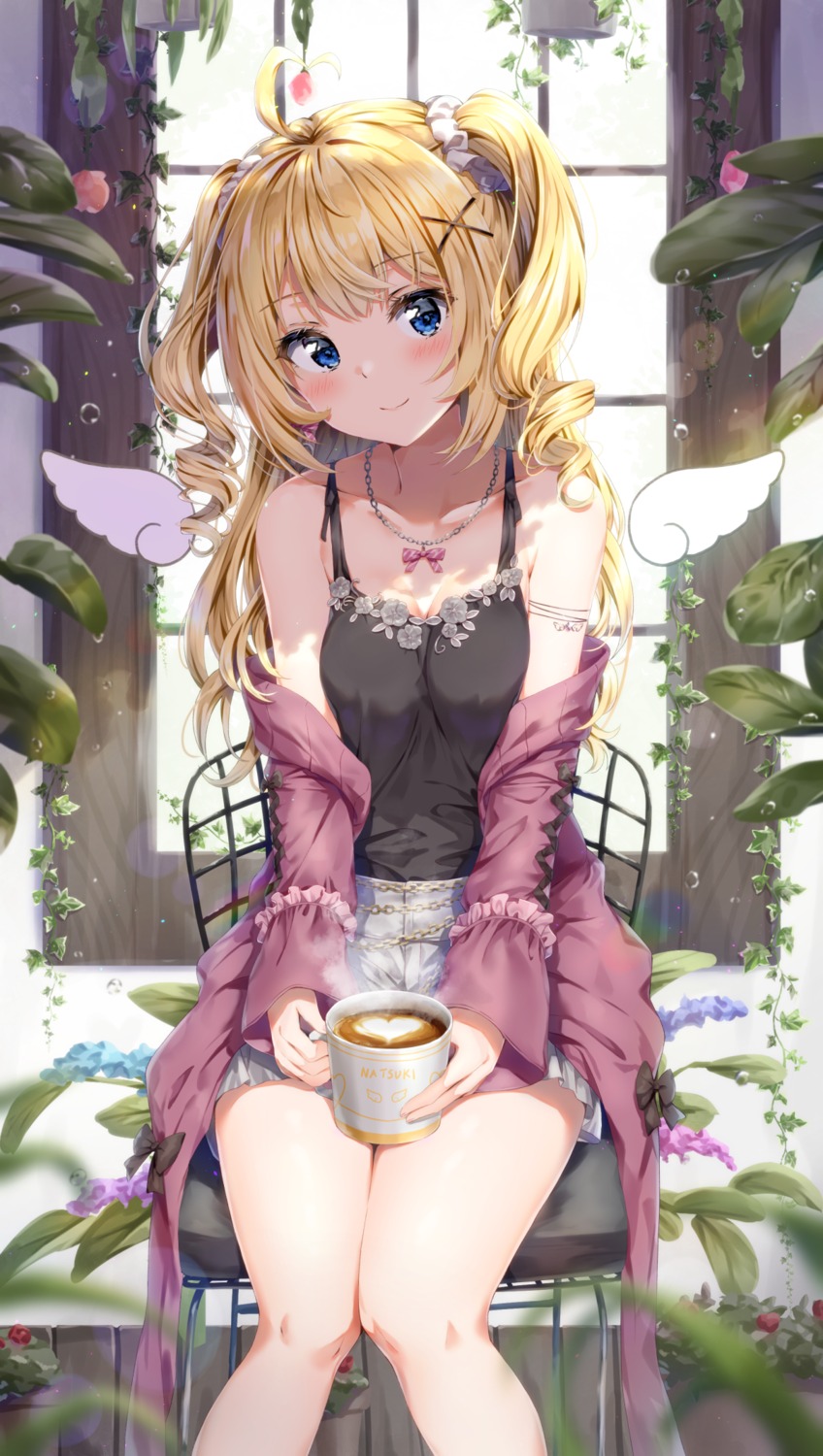 aogiri_koukou, cleavage, kuria_(clear_trip_second), minazuki_natsuki, wings