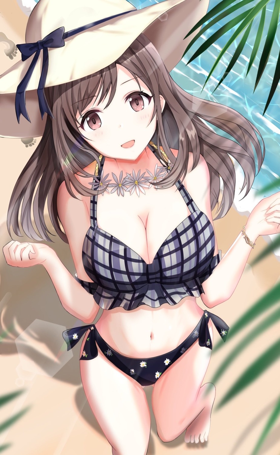bikini, cleavage, so_korokoro, swimsuits, the_idolm@ster, the_idolm@ster_shiny_colors, tsukioka_kogane