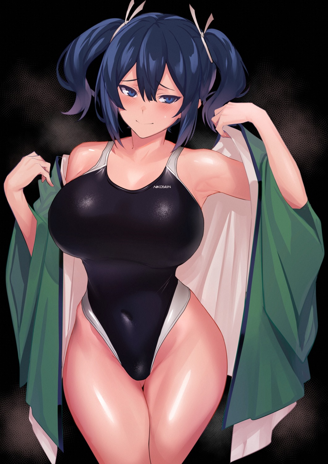 japanese_clothes, kantai_collection, souryuu_(kancolle), swimsuits, ulrich_(tagaragakuin), undressing