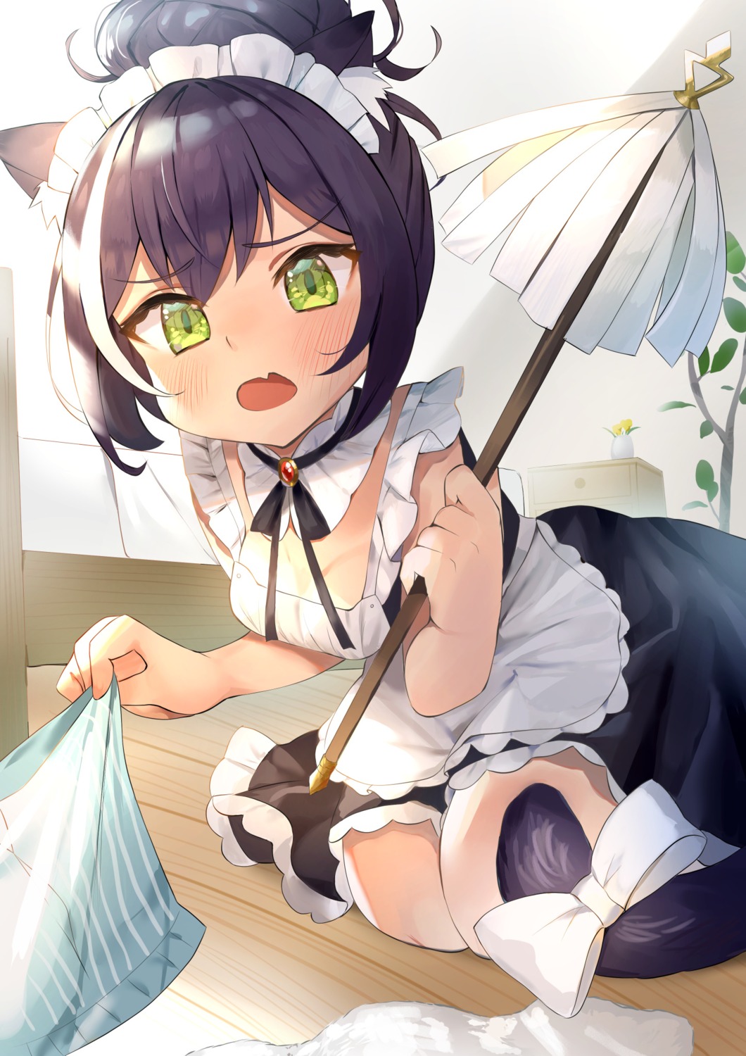 animal_ears, karyl_(princess_connect), maid, princess_connect!, princess_connect!_re:dive, tail, takuan_(mo55ilst)