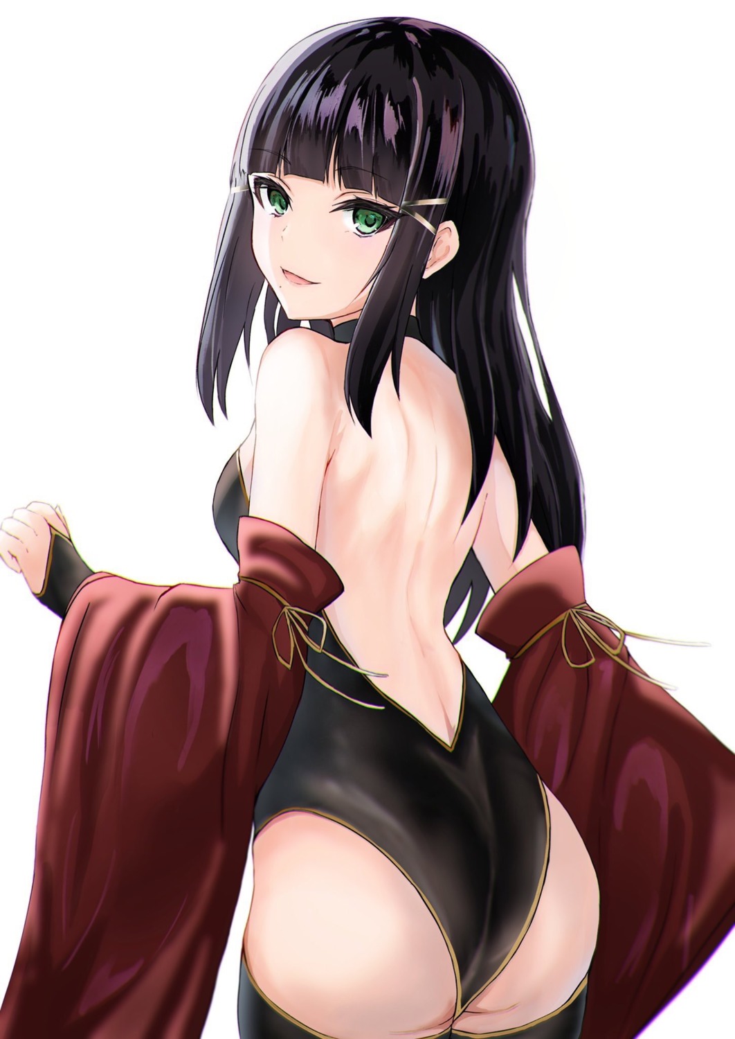 ass, hems5288, kurosawa_dia, love_live!_(series), love_live!_sunshine!!, swimsuits, thighhighs