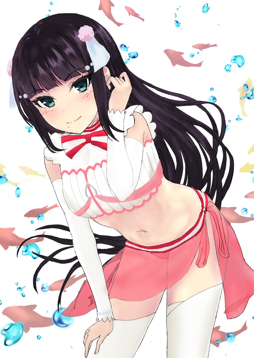 hems5288, kurosawa_dia, love_live!_(series), love_live!_sunshine!!, pantsu, see_through, thighhighs