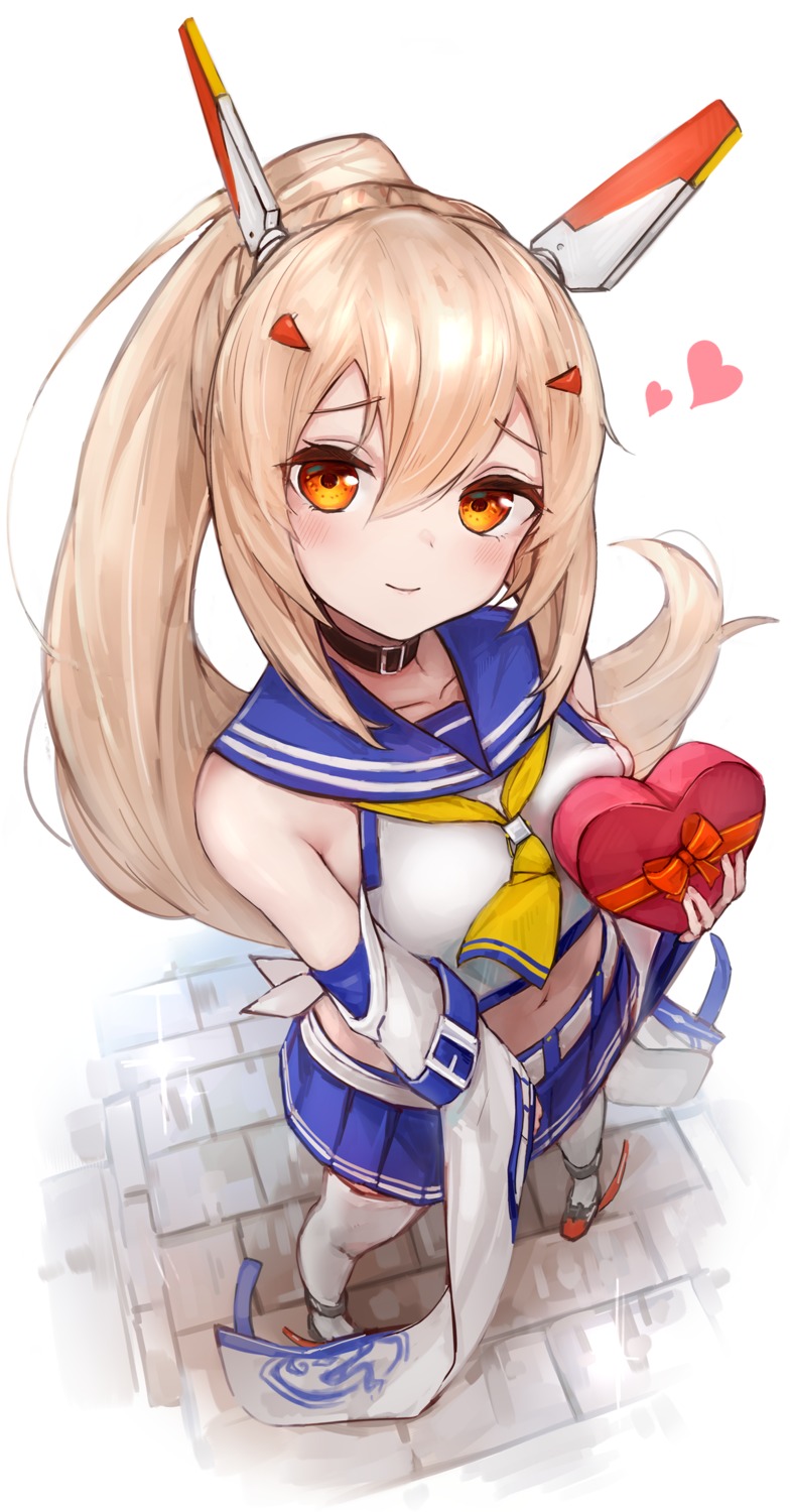 ayanami_(azur_lane), azur_lane, seifuku, ta938_ka23, thighhighs