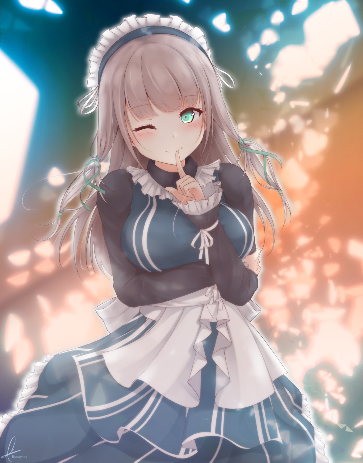 breast_hold, busaikusu_(boosykes), maid