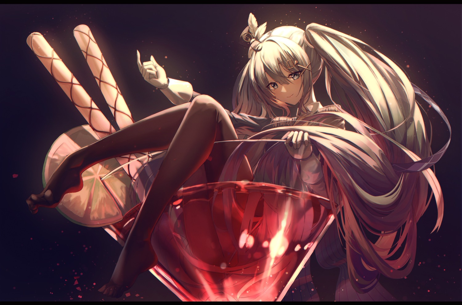 feet, hatsune_miku, pantyhose, uniform, vocaloid, wet, xeonomi, yuki_miku