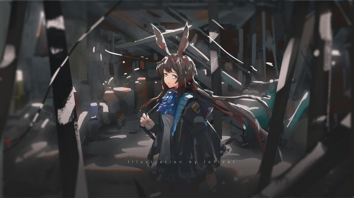 amiya_(arknights), animal_ears, arknights, bunny_ears, loftcat