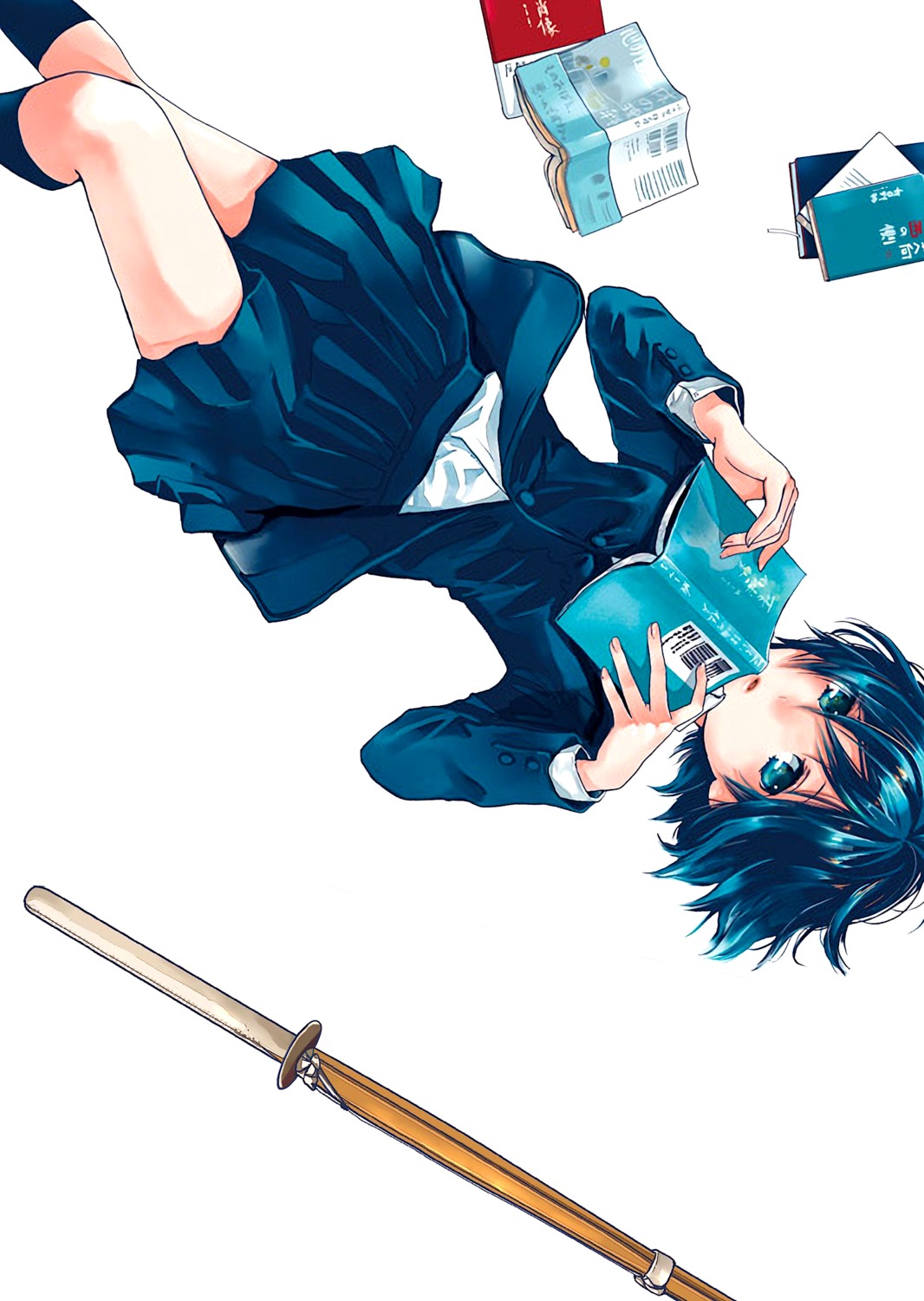 bokura_wa_minna_kawaisou, kawai_ritsu, miyahara_ruri, seifuku, sword