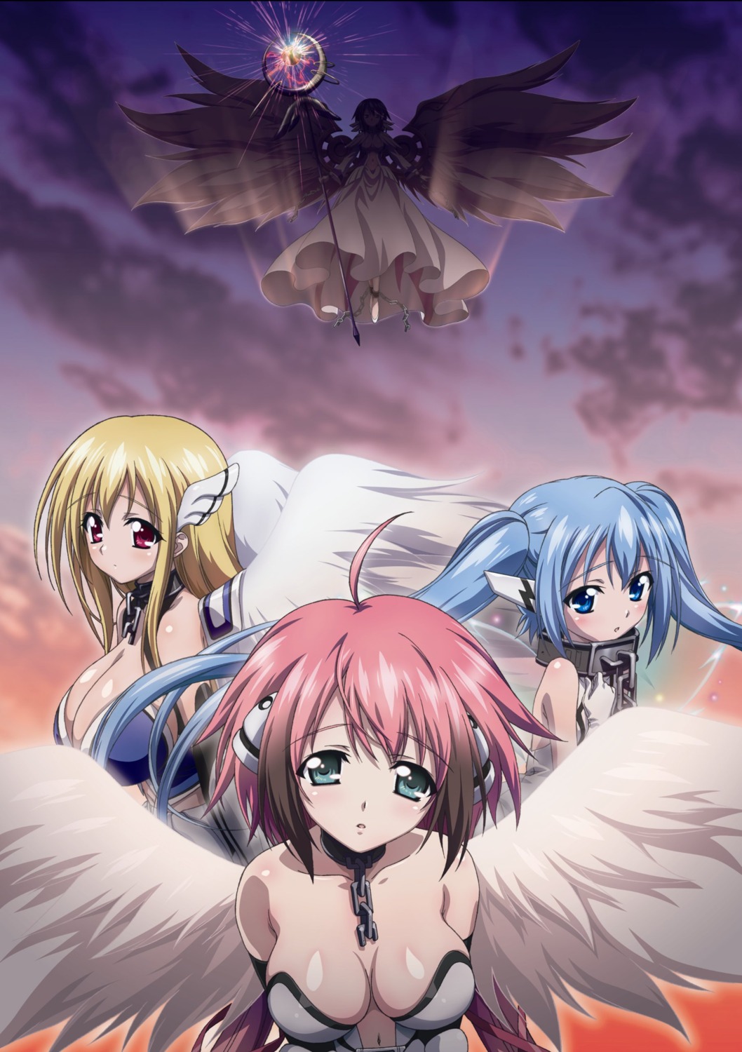 astraea, cleavage, dress, ikaros, kazane_hiyori, no_bra, nymph, sora_no_otoshimono