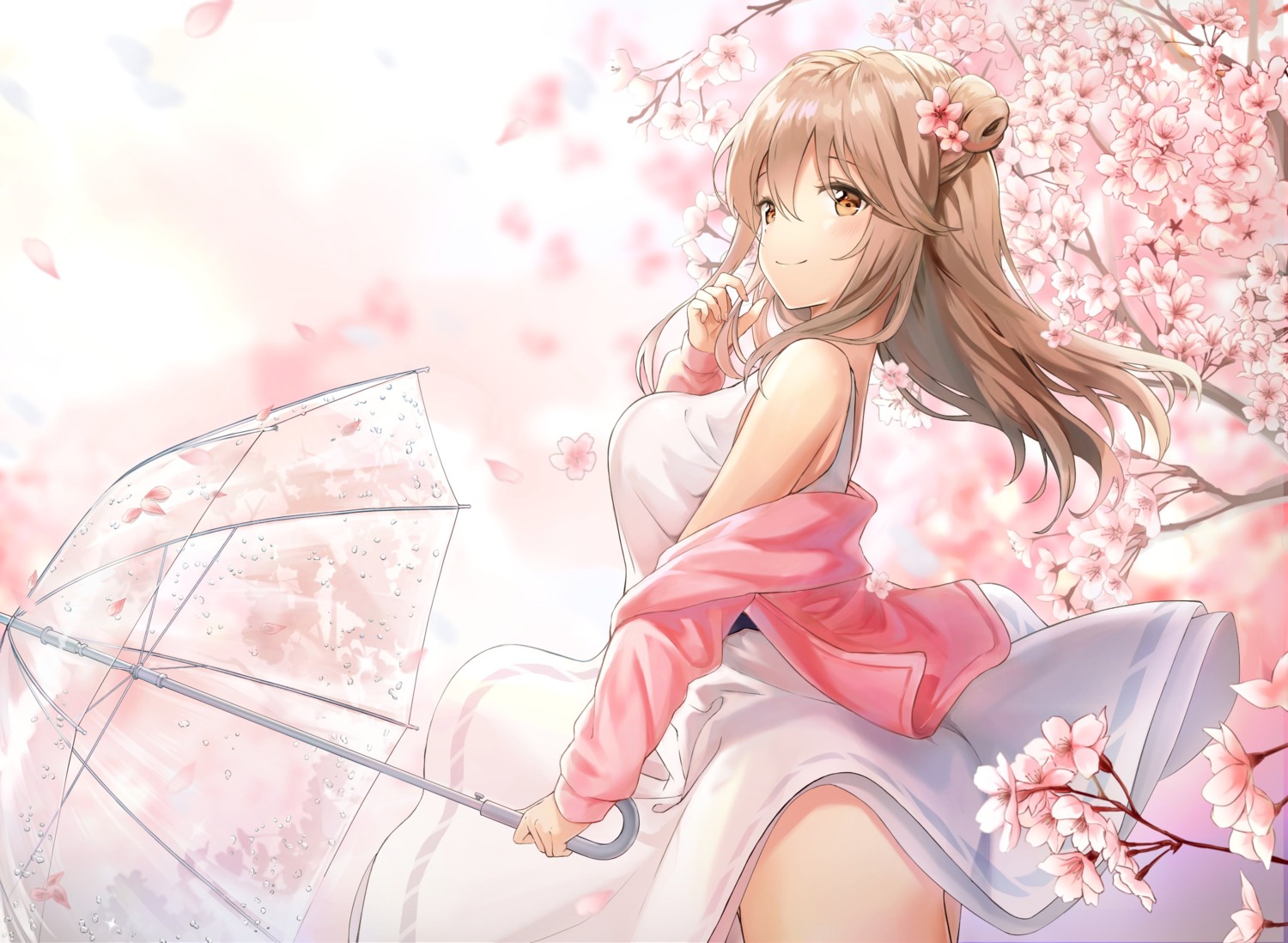 0v0_(l_seohui), dress, skirt_lift, umbrella