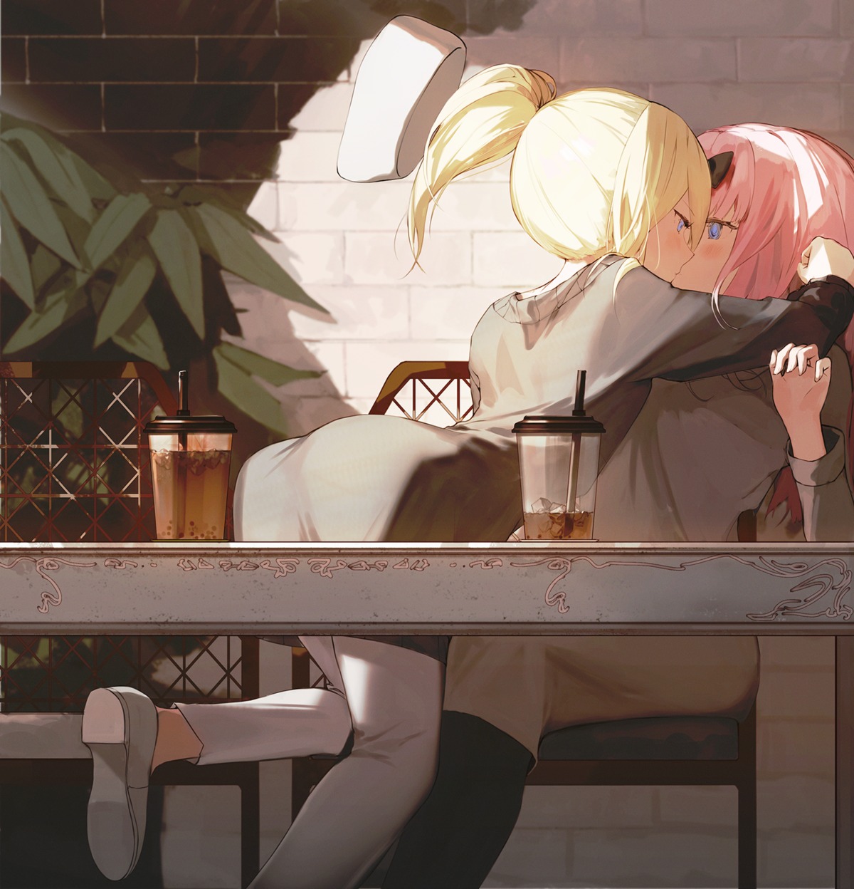 ass, fujiwara_chika, hayasaka_ai, kaguya-sama_wa_kokurasetai_~tensai-tachi_no_renai_zunousen~, liliespastry, yuri