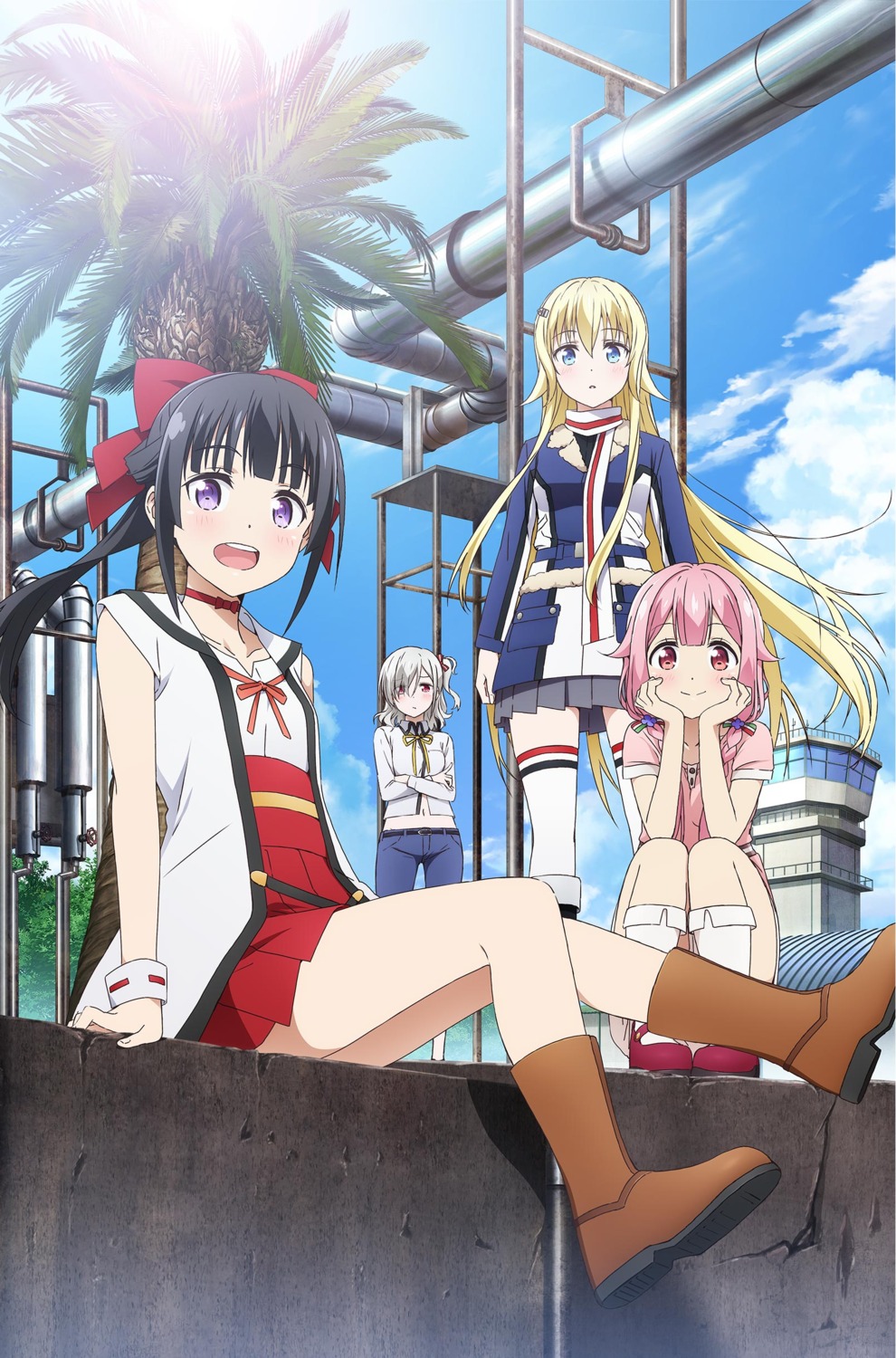 claudia_bruford, komagome_azuzu, muguruma_miyako, senyoku_no_sigrdrifa, tagme, thighhighs, uniform, watarai_sonoka