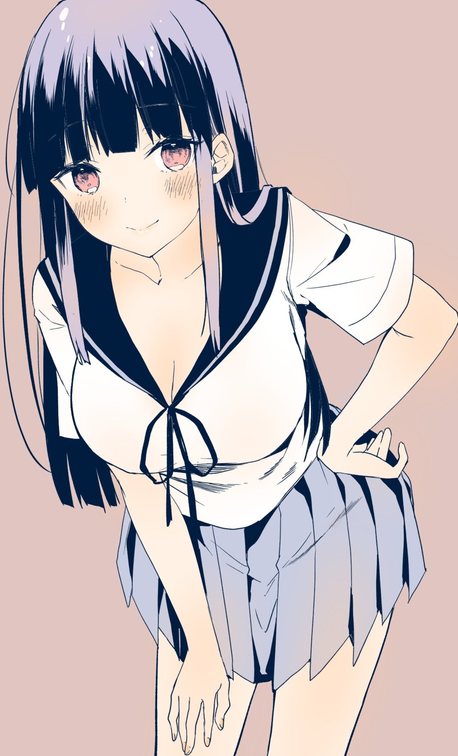 cleavage, seifuku, yu_yu