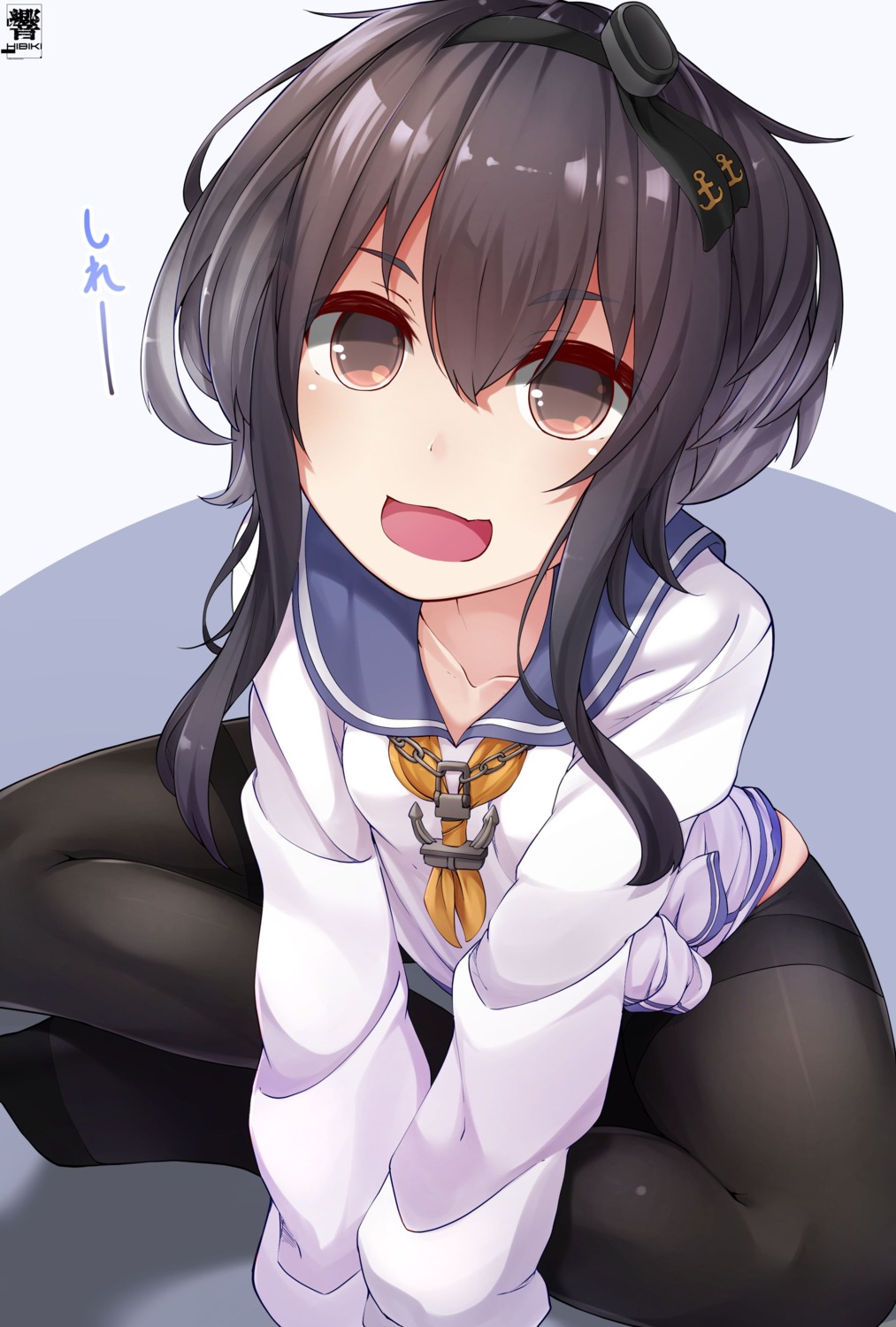 hibiki_zerocodo, kantai_collection, pantyhose, seifuku, tokitsukaze_(kancolle)