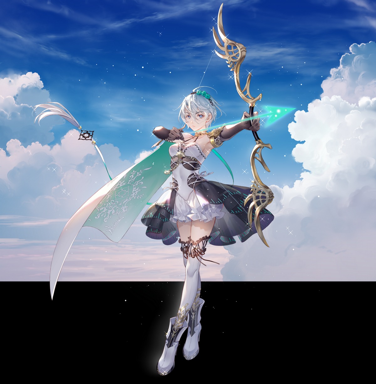 bloomers, heels, thighhighs, tidsean, vocaloid, weapon, yan_he