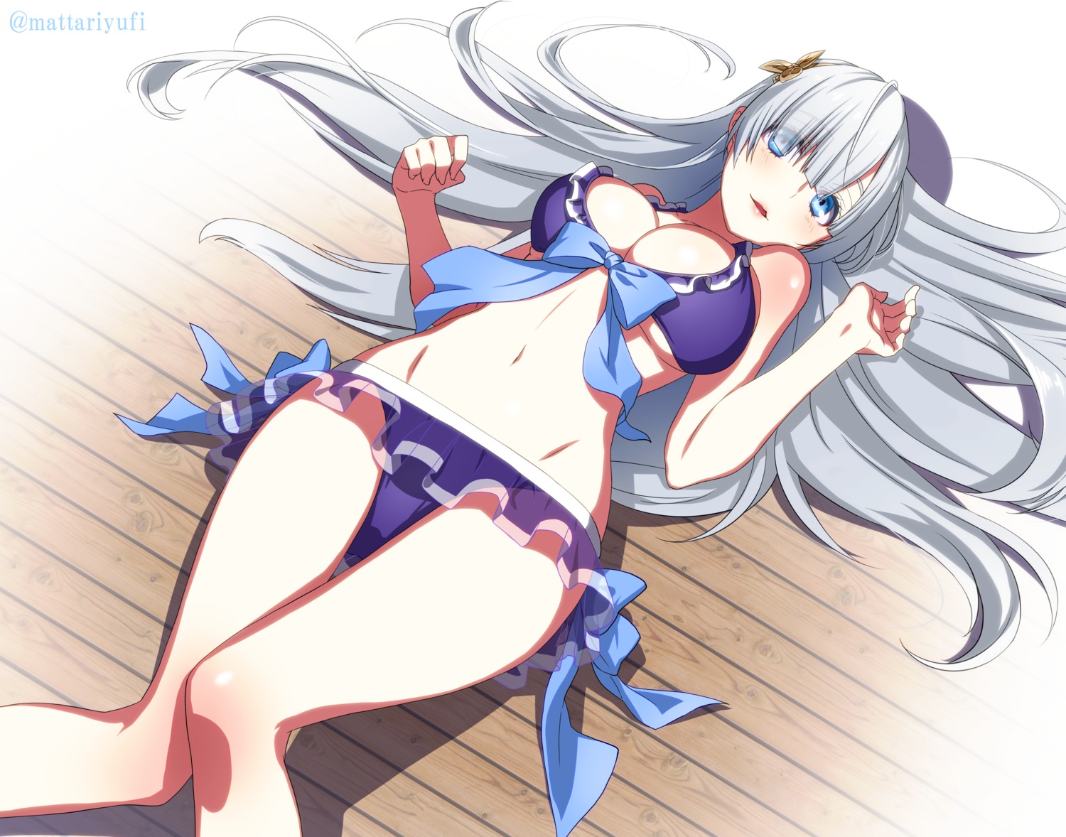 anastasia_(fate/grand_order), bikini, cleavage, fate/grand_order, mattari_yufi, see_through, swimsuits