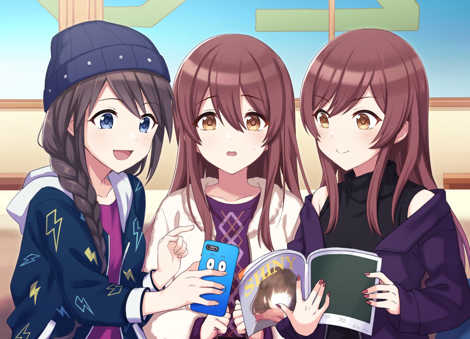 23nanato, mitsumine_yuika, oosaki_amana, oosaki_tenka, the_idolm@ster, the_idolm@ster_shiny_colors