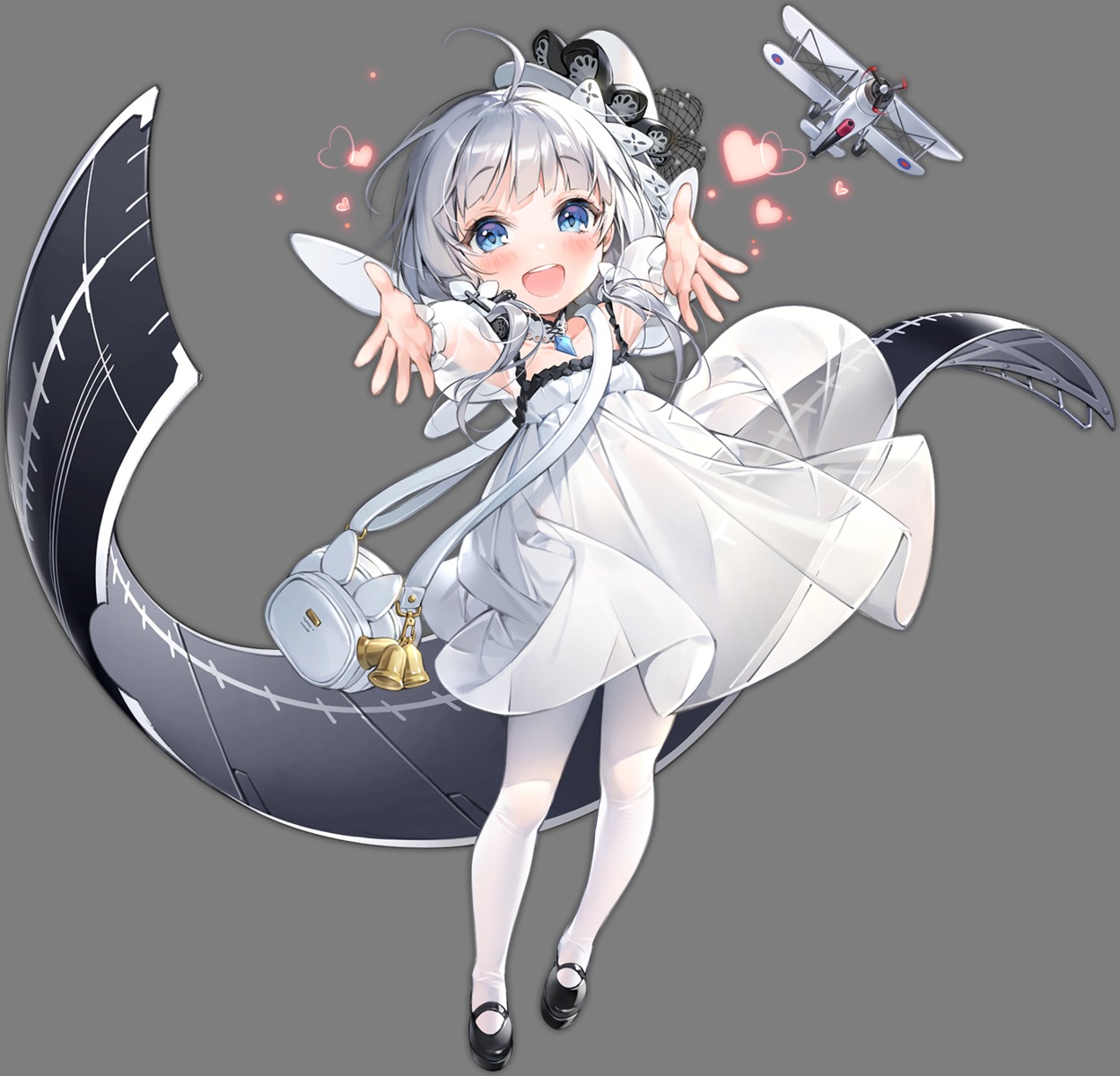 azur_lane, dress, illustrious_(azur_lane), little_illustrious_(azur_lane), liyu_li, pantyhose, see_through, skirt_lift, transparent_png, wings