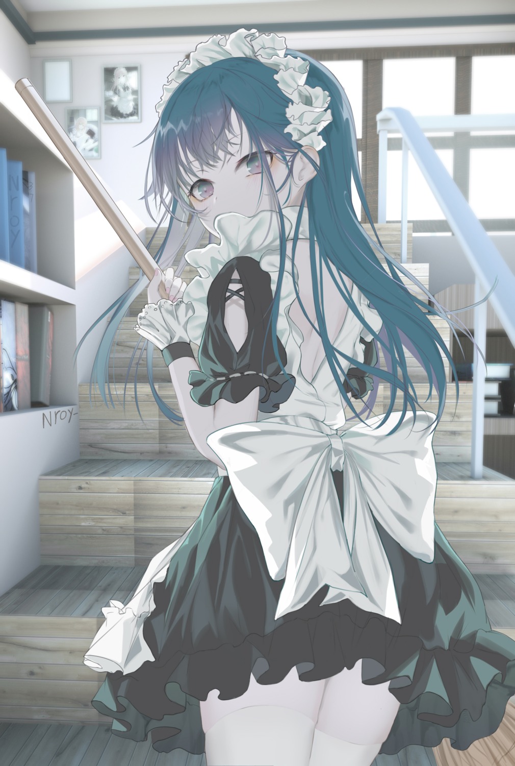 maid, no_bra, nroy-, thighhighs