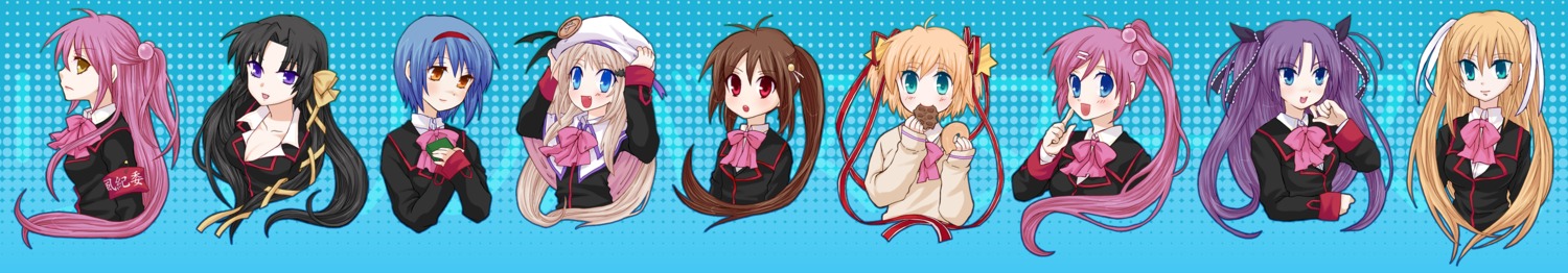 futaki_kanata, kamikita_komari, kurugaya_yuiko, little_busters!, natsume_rin, nishizono_mio, noumi_kudryavka, saigusa_haruka, sasasegawa_sasami, seifuku, shimiko, tokido_saya