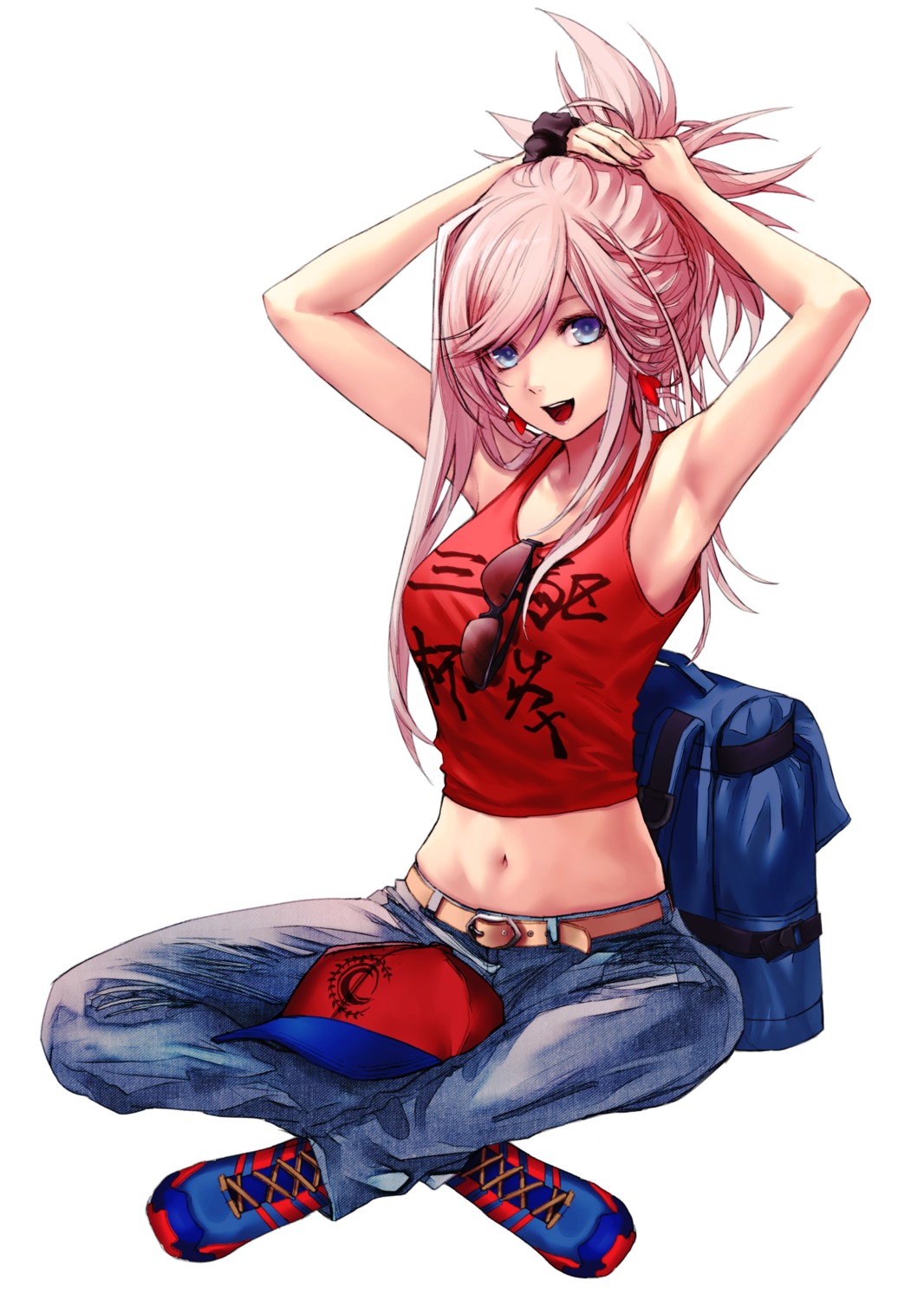 applekun, fate/grand_order, megane, miyamoto_musashi_(fate)