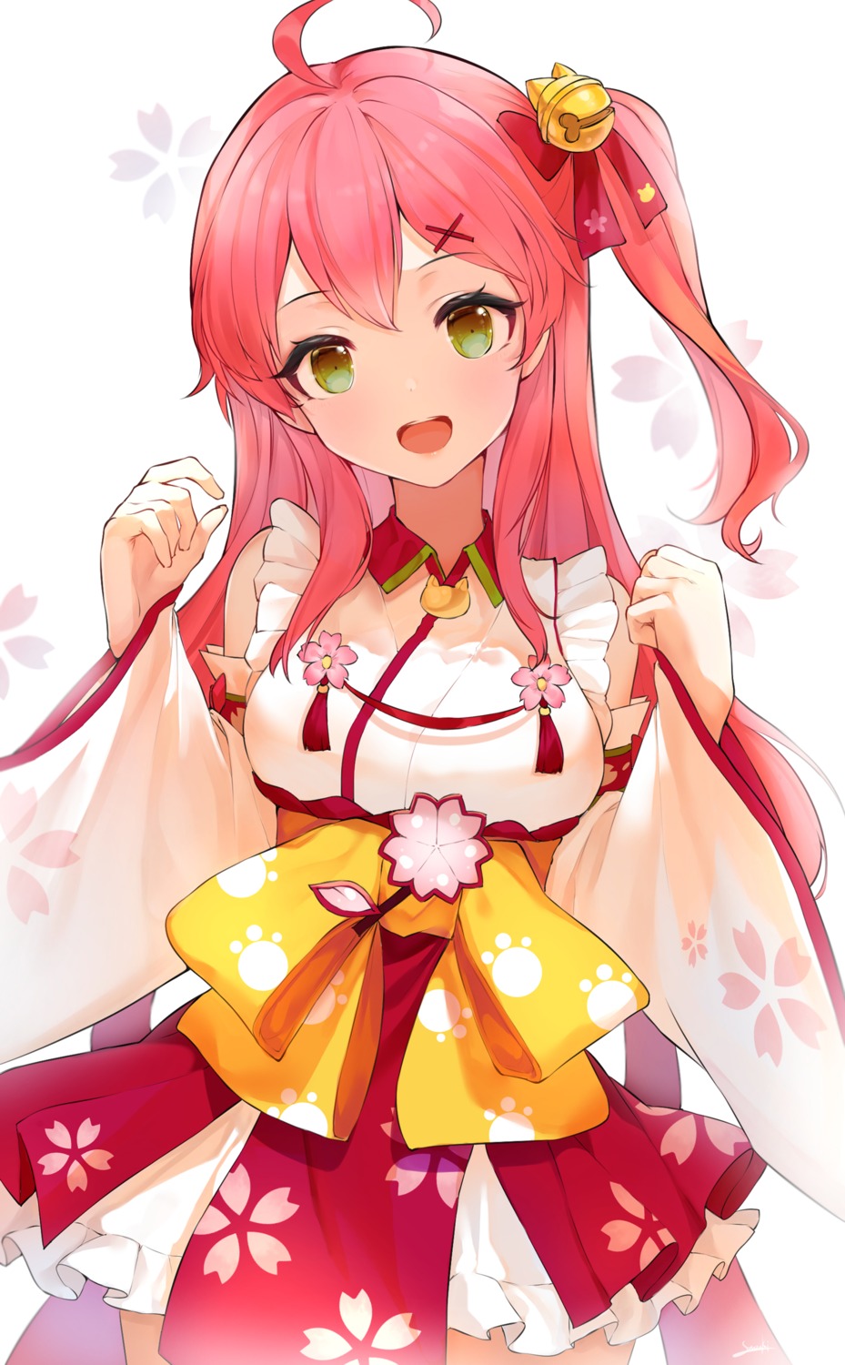 hololive, maid, sakura_miko, snozaki, wa_maid
