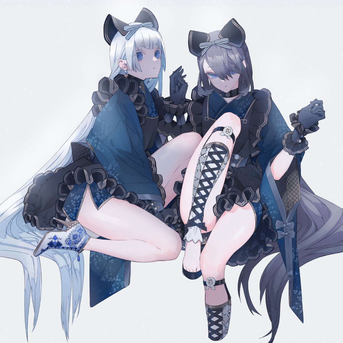 heels, skirt_lift, tobacco_(tabakokobata)