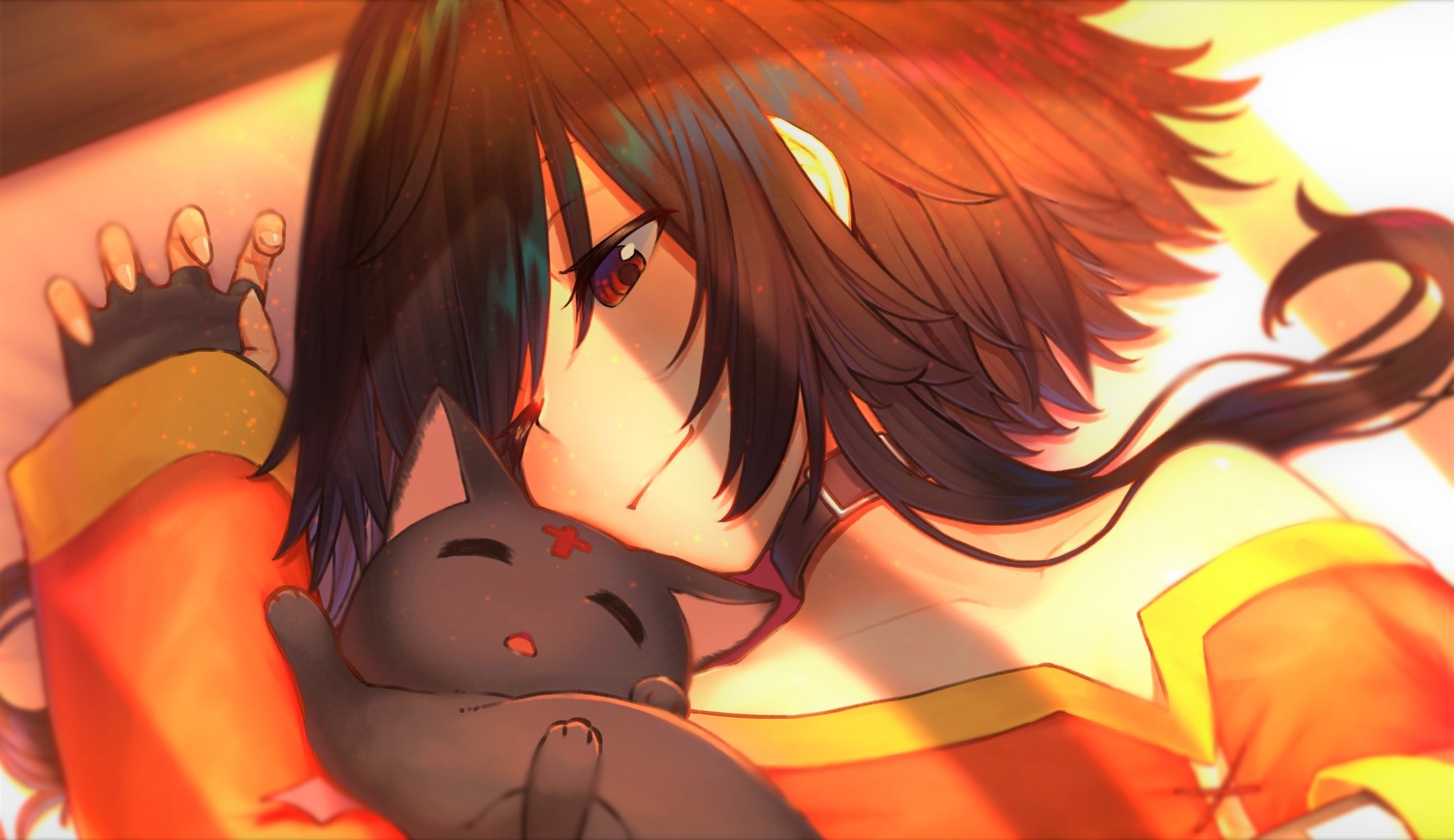 chomusuke, kono_subarashii_sekai_ni_shukufuku_wo!, megumin, neko, tihoro1609