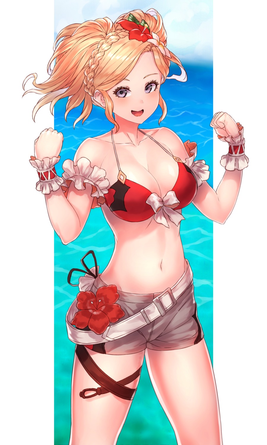 amira_(shingeki_no_bahamut), bikini_top, cleavage, garter, shingeki_no_bahamut:_genesis, swimsuits, tagme